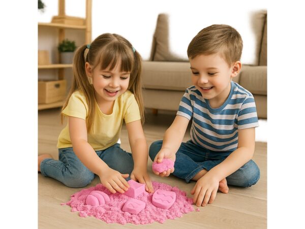 PIASEK KINETYCZNY PIASKOLINA 1KG ZAPAS - różowy