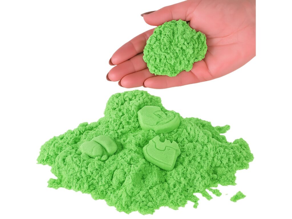 PIASEK KINETYCZNY PIASKOLINA 1KG ZAPAS - zielony