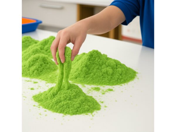 PIASEK KINETYCZNY PIASKOLINA 1KG ZAPAS - zielony