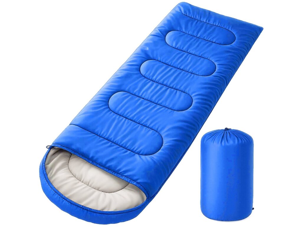 ŚPIWÓR 200CM - niebieski ocieplany