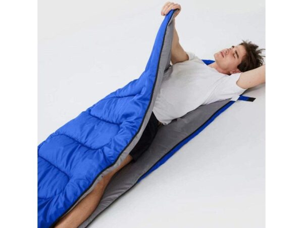 ŚPIWÓR 200CM - niebieski ocieplany