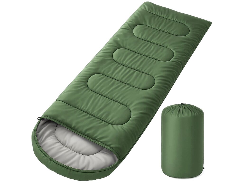 ŚPIWÓR 200x70cm - zielony ocieplany