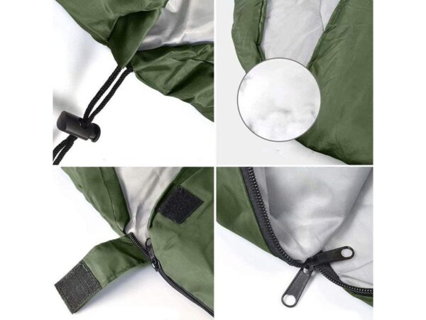 ŚPIWÓR 200x70cm - zielony ocieplany