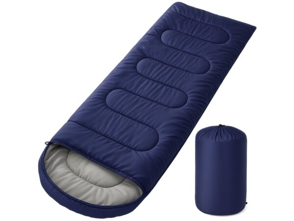 ŚPIWÓR 215CM - granatowy nieocieplany