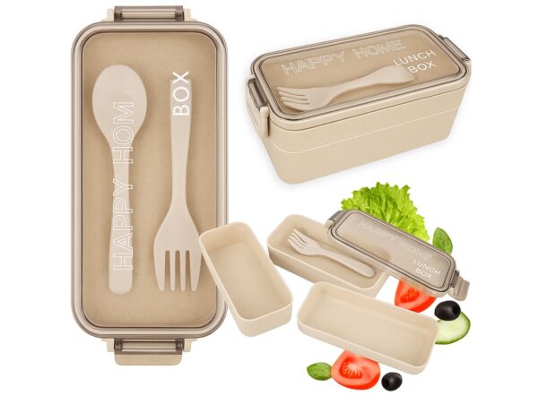 POJEMNIK LUNCH BOX 750ML - beżowy