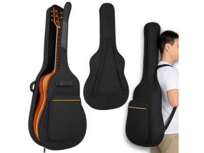 POKROWIEC FUTERAŁ NA GITARĘ - żółty pasek