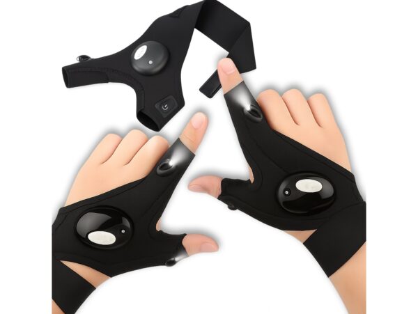 RĘKAWICZKI ZE ŚWIATŁAMI LED