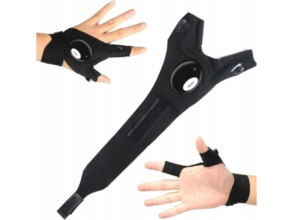 RĘKAWICZKI ZE ŚWIATŁAMI LED