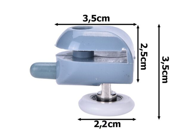 ROLKI DO KABIN PRYSZNICOWYCH 8SZT - pojedyńcze bez odbojników