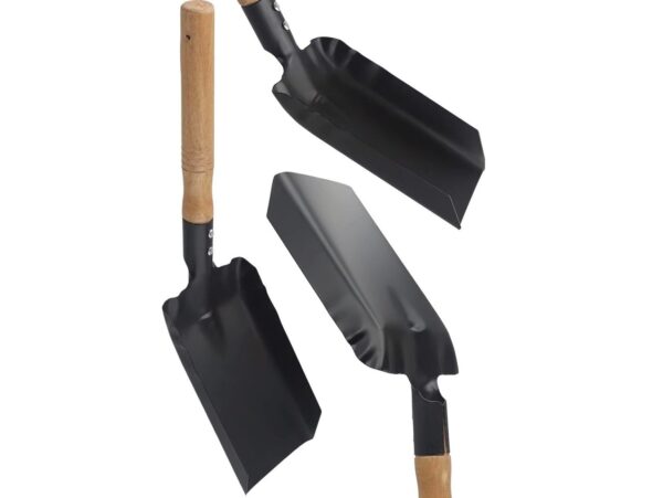 SZUFELKA METALOWA Z DREWNIANĄ RĄCZKĄ 37CM