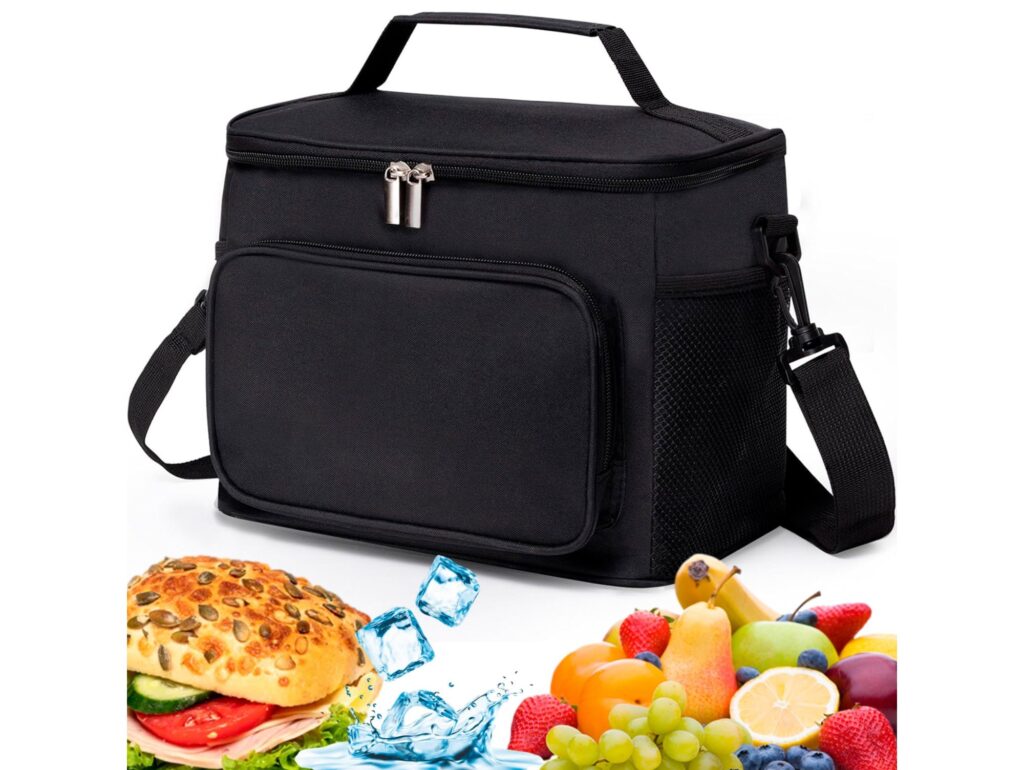 TORBA TERMICZNA NA RAMIĘ - czarny