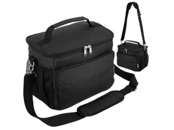 TORBA TERMICZNA NA RAMIĘ - czarny