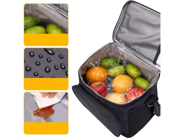 TORBA TERMICZNA NA RAMIĘ - czarny