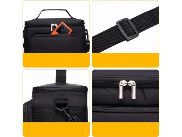 TORBA TERMICZNA NA RAMIĘ - czarny