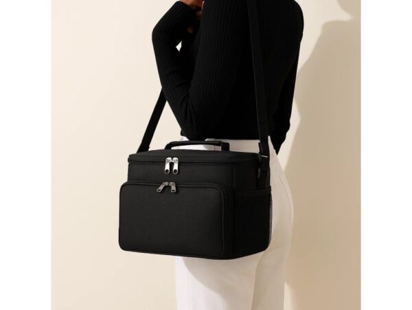 TORBA TERMICZNA NA RAMIĘ - czarny