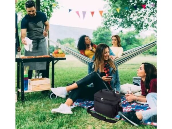 TORBA TERMICZNA NA RAMIĘ - czarny