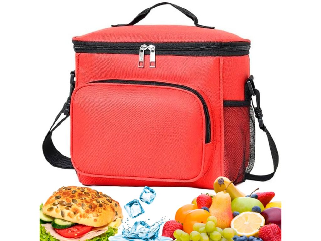 TORBA TERMICZNA NA RAMIĘ - czerwony