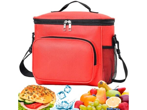 TORBA TERMICZNA NA RAMIĘ - czerwony