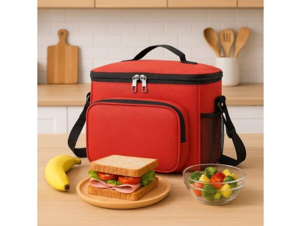 TORBA TERMICZNA NA RAMIĘ - czerwony