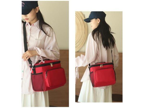 TORBA TERMICZNA NA RAMIĘ - czerwony