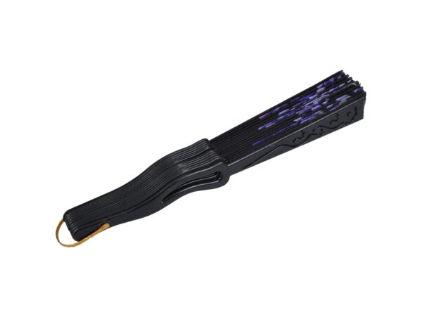 WACHLARZ MATERIAŁOWY KWIATY 25CM - fioletowe kwiaty