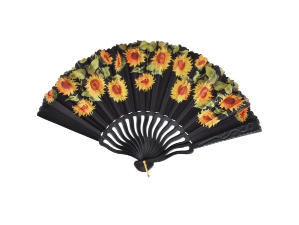 WACHLARZ MATERIAŁOWY KWIATY 25CM - słonecznik