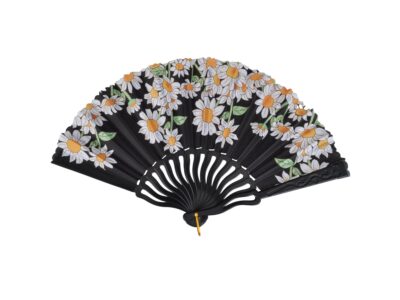 WACHLARZ MATERIAŁOWY KWIATY 25CM - stokrotki