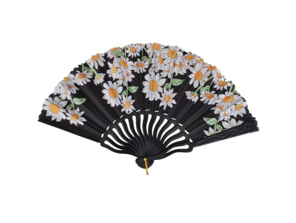 WACHLARZ MATERIAŁOWY KWIATY 25CM - stokrotki