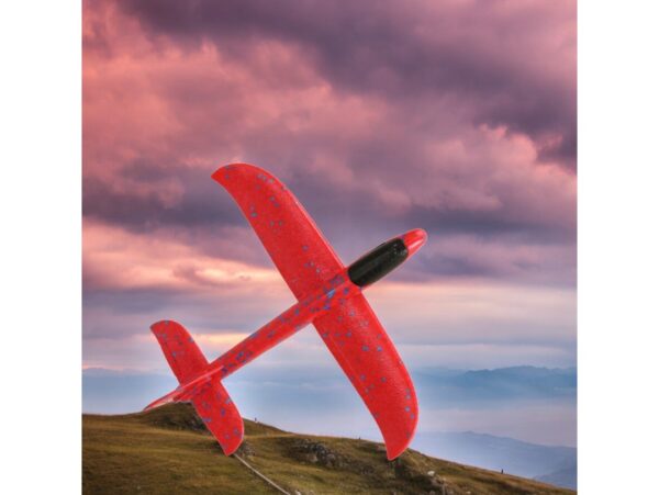 ZESTAW SAMOLOT ZABAWKA STYROPIANOWY SZYBOWIEC RZUTKA 47 CM 6SZT