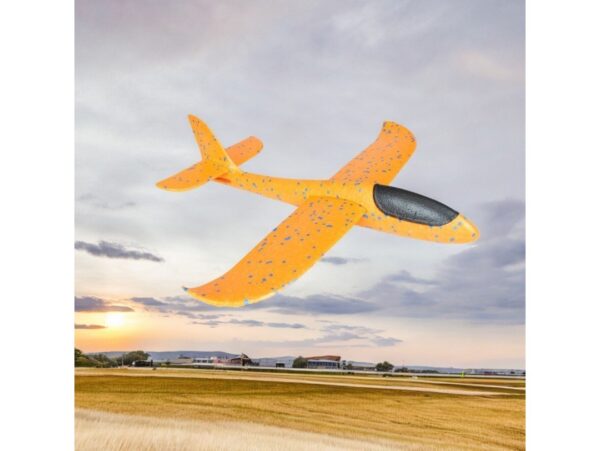 ZESTAW SAMOLOT ZABAWKA STYROPIANOWY SZYBOWIEC RZUTKA 47 CM 6SZT