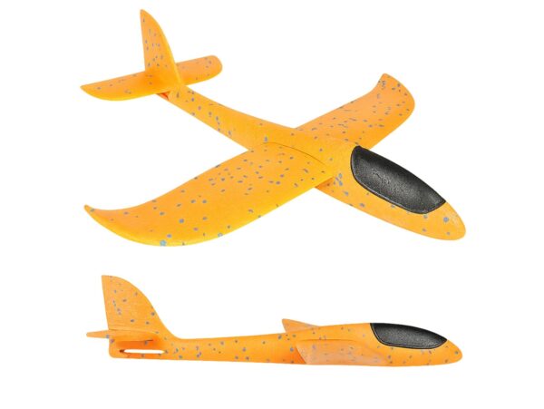 AMOLOT ZABAWKA STYROPIANOWY SZYBOWIEC RZUTKA 47 CM - pomarańczowy