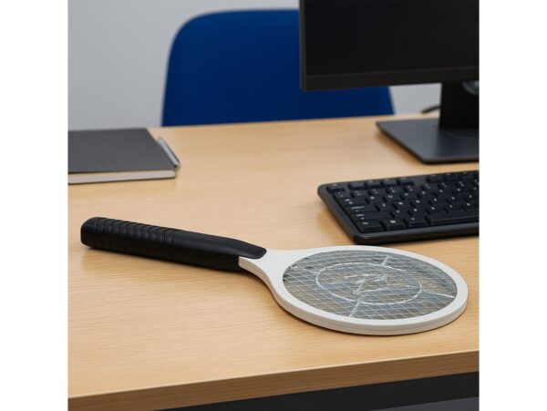 ŁAPKA NA MUCHY ELEKTRYCZNA NA BATERIE - szary