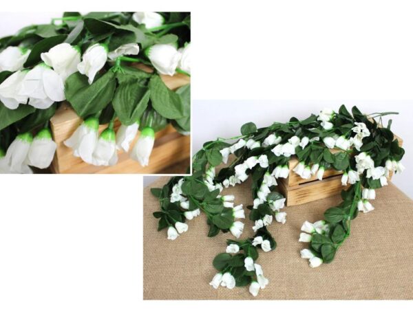 BUKIET ZWISAJĄCY SZTUCZNY 85CM 5 ŁODYG (kwiat 3x1,5 cm)