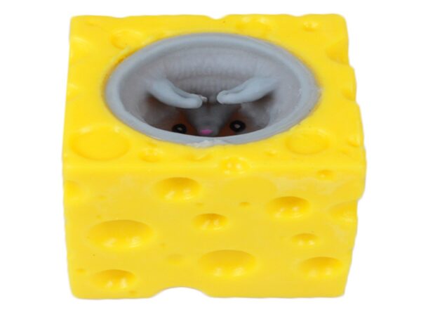 GNIOTEK ANTYSTRESOWY SER Z MYSZKĄ 4 x 4CM - szary