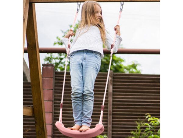 HUŚTAWKA DESKA PLASTIKOWA 43cm - różowy