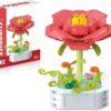 KLOCKI KONSTRUKCYJNE ZESTAW - kwiatek czerwony
