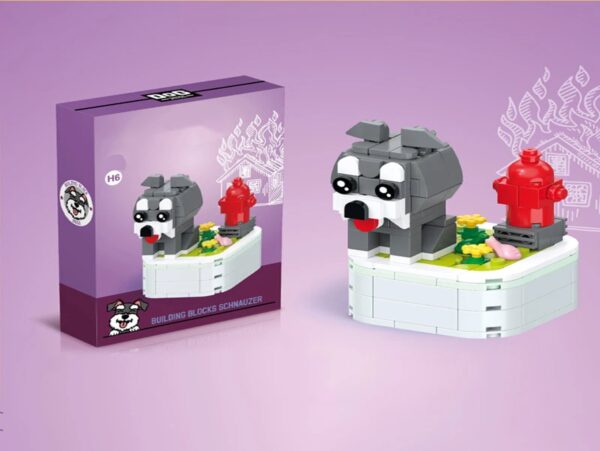 KLOCKI KONSTRUKCYJNE ZESTAW - piesek szary