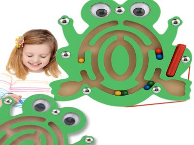 LABIRYNT MAGNETYCZNY GRA ZRĘCZNOŚCIOWA - żabka