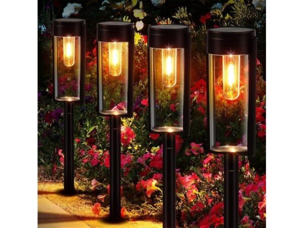 LAMPA LAMPKA SOLARNA OKRĄGŁA 53x6,7cm - ciepły biały