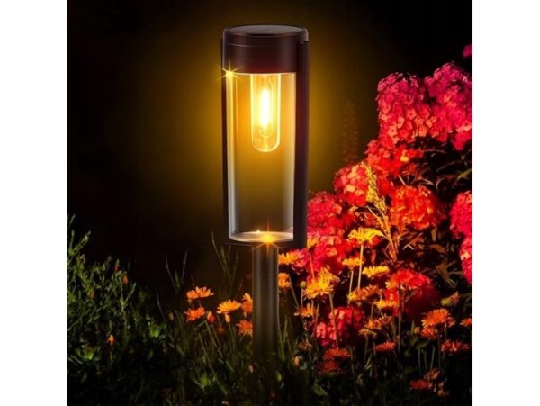 LAMPA LAMPKA SOLARNA OKRĄGŁA 53x6,7cm - ciepły biały