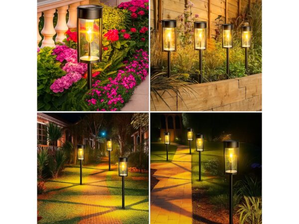 LAMPA LAMPKA SOLARNA OKRĄGŁA 53x6,7cm - ciepły biały