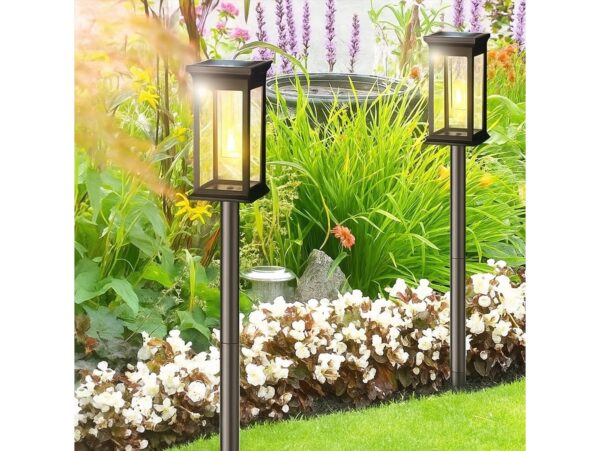 LAMPA LAMPKA SOLARNA OKRĄGŁA 53x6,7cm - zimny biały