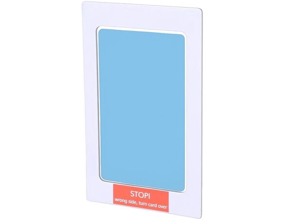 ODCISK RĄCZKI STÓPKI NIEBRUDZĄCY 12,5x8 - jasny niebieski