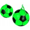 PIŁKA GUMOWA NA SPRĘŻYNCE 17CM - zielona