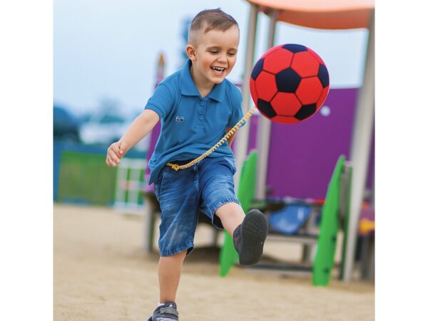 PIŁKA NA SPRĘŻYNIE - czerwona