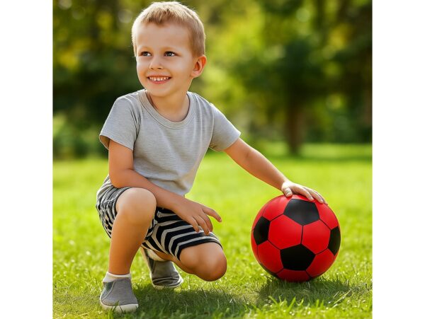 PIŁKA NA SPRĘŻYNIE - czerwona