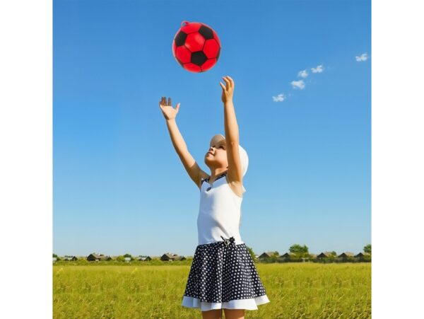 PIŁKA NA SPRĘŻYNIE - czerwona