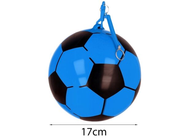 PIŁKA NA SPRĘŻYNIE - niebieska