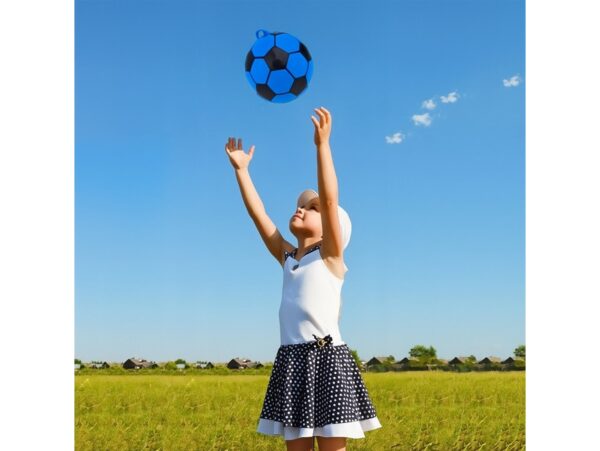 PIŁKA NA SPRĘŻYNIE - niebieska