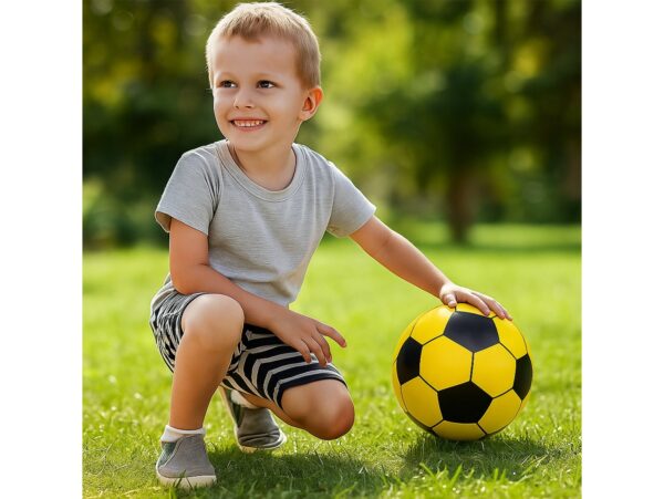 PIŁKA NA SPRĘŻYNIE - żółta